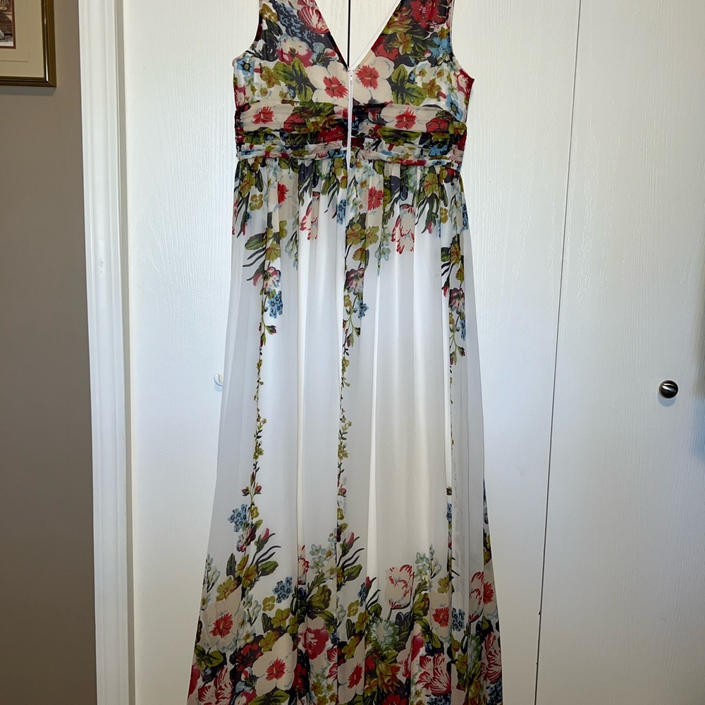 Brand: Ever Pretty Floral Printed Sleeveless V Neck Maxi Dress - Picture 6 of 16
